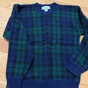 Merona 100% Cotton Plaid Sweater